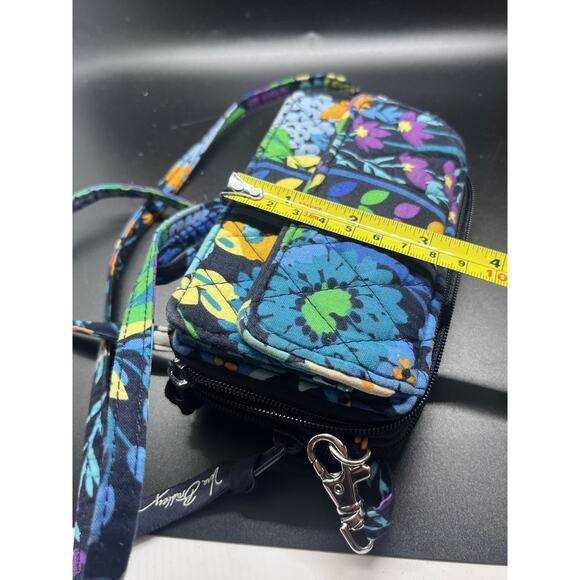 Vera Bradley Midnight Blues All-In-One Crossbody Wallet Purse Retired - Picture 7 of 8